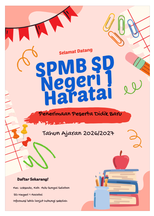 Brosur SD NEGERI 1 HARATAI