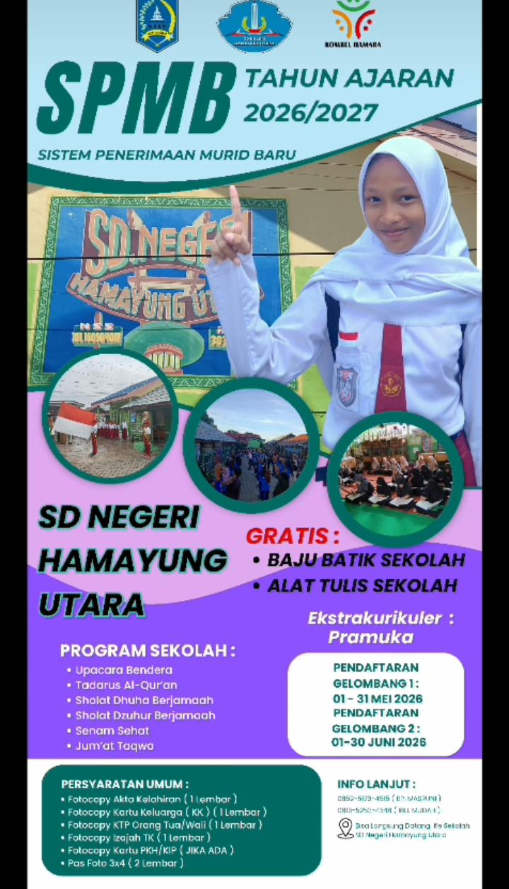 Brosur SD NEGERI HAMAYUNG UTARA